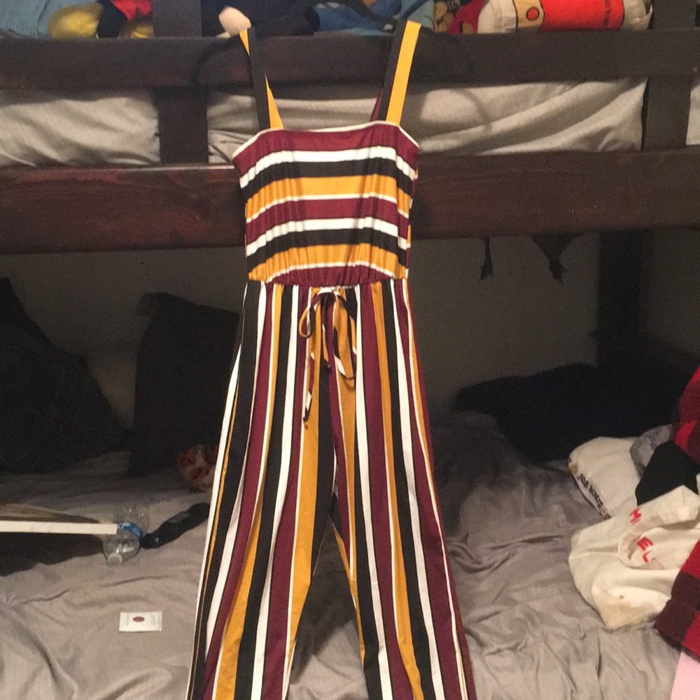 Striped jumpsuit